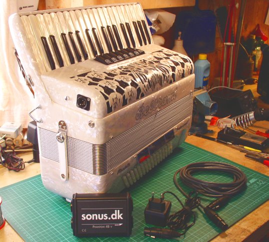 En harmonika - just monteret med et sonus.dk-system
